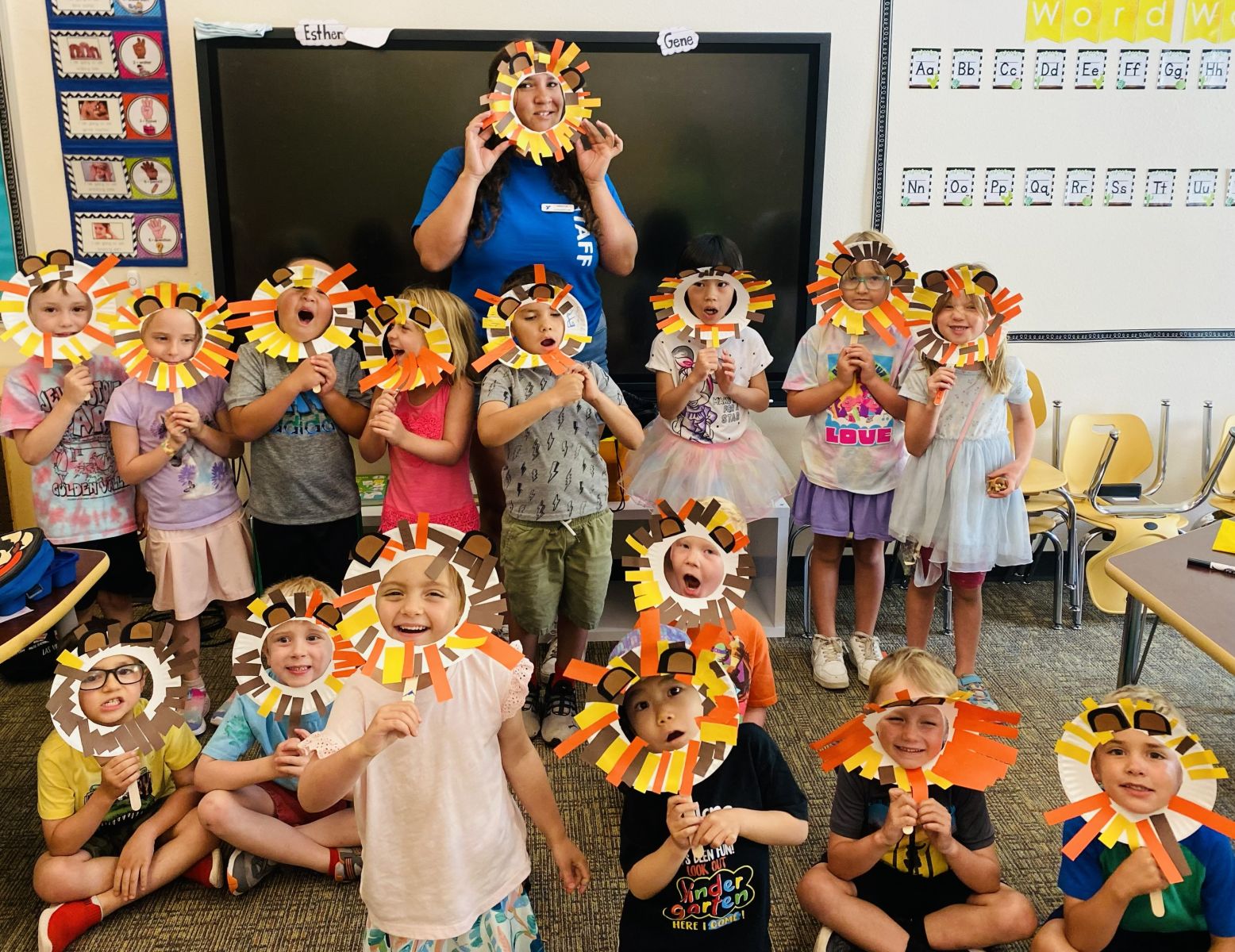 Children participating in YMCA summer camp