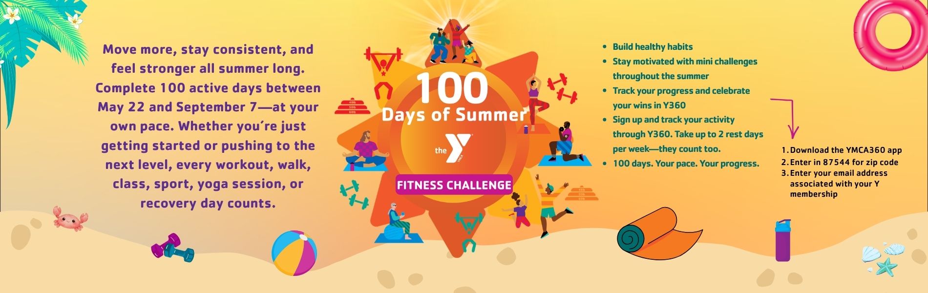 100 Days of Summer Fitness Challenge